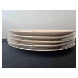 Set of Flintridge China Plates with Floral Pattern Made in California - display not inc