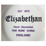 Bone China Trio: Elizabethan, Royal Albert, and Royal Tuscan Tea Cups and Plates