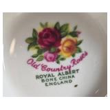 Bone China Trio: Elizabethan, Royal Albert, and Royal Tuscan Tea Cups and Plates