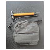 Bicycle Frame Pump with Black Saddle Bag