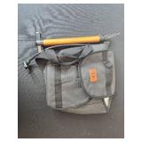 Bicycle Frame Pump with Black Saddle Bag