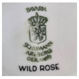 Set of Schumann Arzberg Bavaria Wild Rose Porcelain Tea Cups