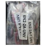 Assorted Electrical Parts, Power Cords, and Wire Strippers Collection