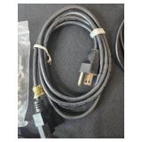 Assorted Electrical Parts, Power Cords, and Wire Strippers Collection