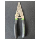 Assorted Electrical Parts, Power Cords, and Wire Strippers Collection