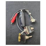 Assorted Electrical Parts, Power Cords, and Wire Strippers Collection