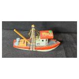 Chicago Cubs Collectible Baseball & Collection of Assorted Toy Boats, Diecast Vehicles