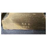 Book and Bookend Lot: Decorative Scroll Saw Patterns, Art Books, and Lyre Brass Bookends