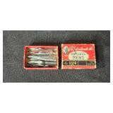 Wooden Ballpoint Pen with Cadillac Logo Embossed on Front of Case & Vintage Esterbrook Dipless Pen Nibs Set