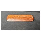 Wooden Ballpoint Pen with Cadillac Logo Embossed on Front of Case & Vintage Esterbrook Dipless Pen Nibs Set