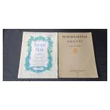 GEIB Trumpet and Cornet Sheet Music Collection with Case and Brass Instrument