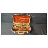 GEIB Trumpet and Cornet Sheet Music Collection with Case and Brass Instrument