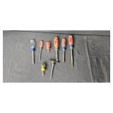 Hand Tool Collection with Hammers, Screwdrivers, Level and Hardware