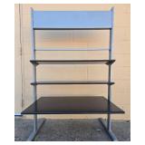 Metal and Wood Retail Display Shelf 58x37x24 Inches