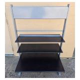 Metal and Wood Retail Display Shelf 58x37x24 Inches