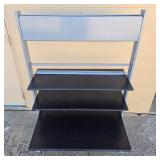 Metal and Wood Retail Display Shelf 58x37x24 Inches
