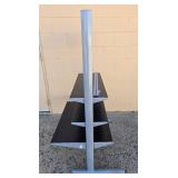 Metal and Wood Retail Display Shelf 58x37x24 Inches