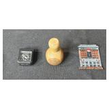 Decorative Mixed Decor Collection with Vintage Barometer and Pottery Vase