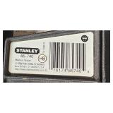 Box of Hand Tools Including Stanley Wrench Set, Pliers, Drill Bits, and Hardware