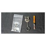Violin Maker Tool Collection with Screwdrivers, Files, Clamps, Magnifier, and Notebook