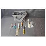 Tool Bag with Hand Tools, Craftsman Hex Key Set, and Accessories