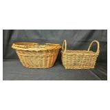 Assorted Woven Basket Lot - 10 Pieces Mixed Sizes and Styles