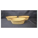 Assorted Woven Basket Lot - 10 Pieces Mixed Sizes and Styles