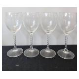 Crystal Wine Glasses, Candle Holders, Cut Glass Bowls, and Clay Art Red Poppy Dish Set