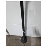 Vintage-Style Black Metal Electric Floor Lamp Post