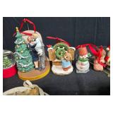 Collection of Hallmark Christmas Ornaments and Mini Sweater Decoration