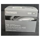 Tamron 18-270mm Lens Box with Quantaray and Promaster Photo Filters Assortment