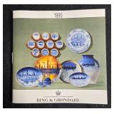 Bing & Grondahl Christmas Collector Plates 1994-1995 Set of 9 with Original Booklet