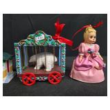 Set of Hallmark Christmas Ornaments Including Madame Alexander Cinderella and Vintage Designs
