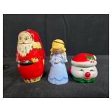 Collection of Holiday and Christmas Ornaments and Figurines