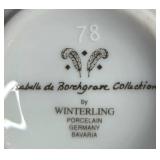 Holiday Decor and Collectibles Lot with Winterling Teacup, Mauldin Sled Frame, Tree, Pins and Ornaments