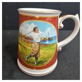 Holiday Collectibles Lot: Royal Worcester Golf Mug, Hallmark Angel Topper & Mini Ornaments