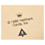 Collection of Hallmark Miniature Christmas Ornaments with Village Houses and Figures