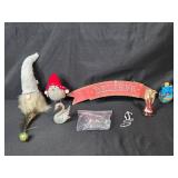 Collection of Holiday Ornaments and Decorations with BELIEVE Sign