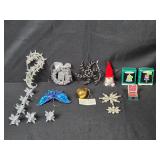 Assorted Holiday and Christmas Ornament Collection