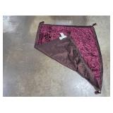 Holiday Decor Set with Tree Skirt, Stocking, Metallic Runner, and Faux Snow