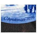 Berlin Design 1976 Christmas Plate and Schmid Bros 1974 Christmas Plate
