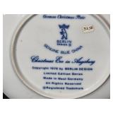 Berlin Design 1976 Christmas Plate and Schmid Bros 1974 Christmas Plate