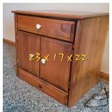 Classic Solid Pine Side Table Nightstand