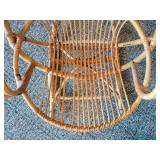 Vintage Bent Rattan Rocking Chair