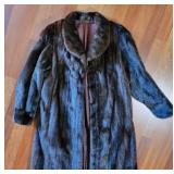 Full Length Mahogany Mink Fur Coat