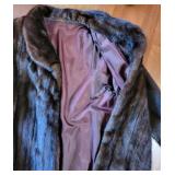 Full Length Mahogany Mink Fur Coat