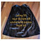 Full Length Mahogany Mink Fur Coat