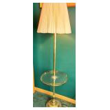 Brass Glass Table Floor Lamp