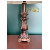 Petite Ornate Pedestal Table Lamp