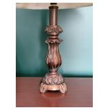 Petite Ornate Pedestal Table Lamp